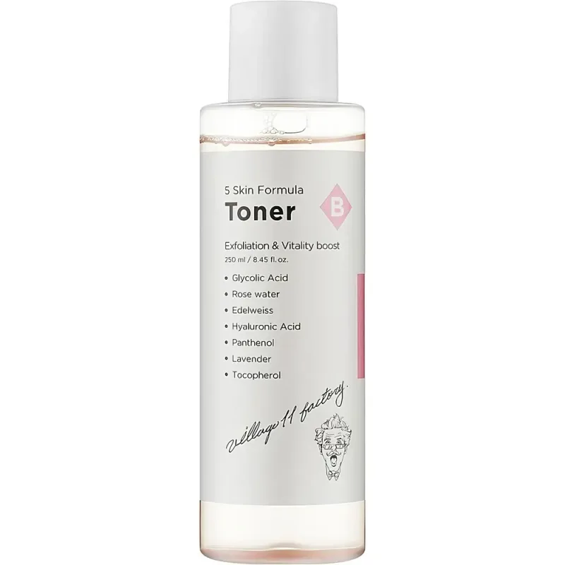 Toner exfoliant pentru fata B Skin Formula, 250ml, Village 11 Factory — preț și oferte