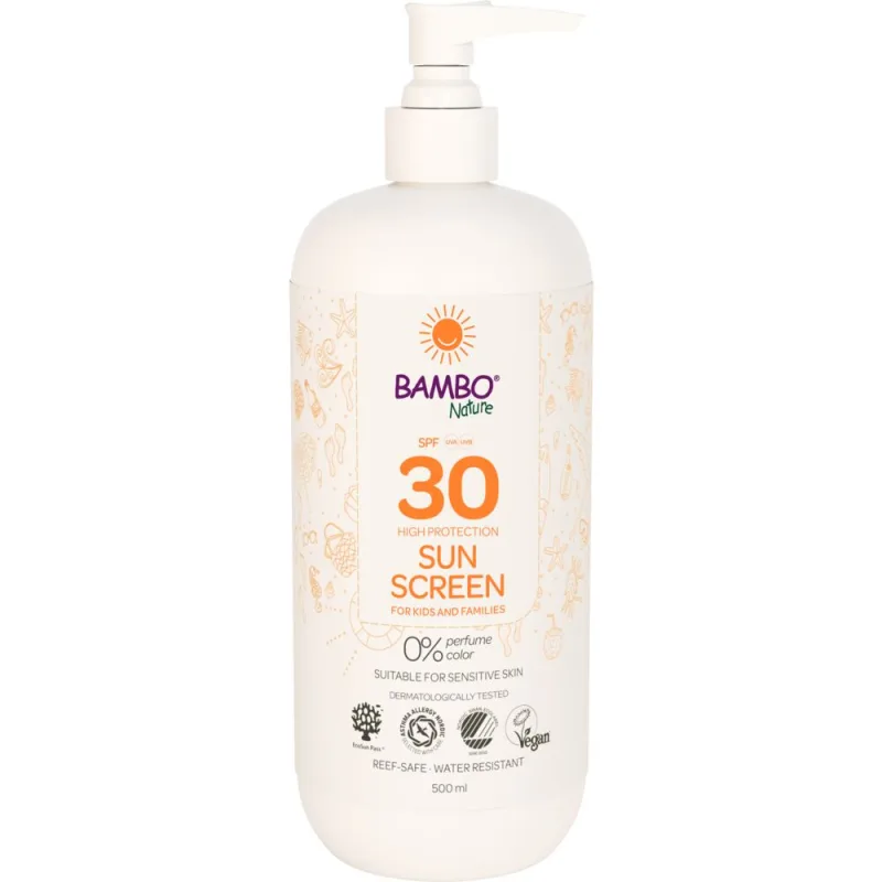 Crema cu protectie solara pentru copii SPF 30, 500ml, Bambo Nature — preț și oferte