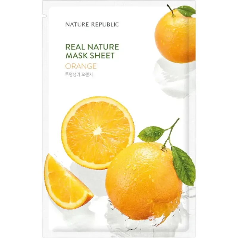 Masca de fata cu portocala Real Nature, 23g, Nature Republic — preț și oferte