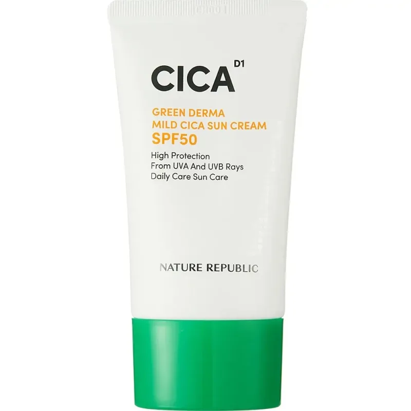 Crema de fata SPF50 Green Derma, 50ml, Nature Republic — preț și oferte