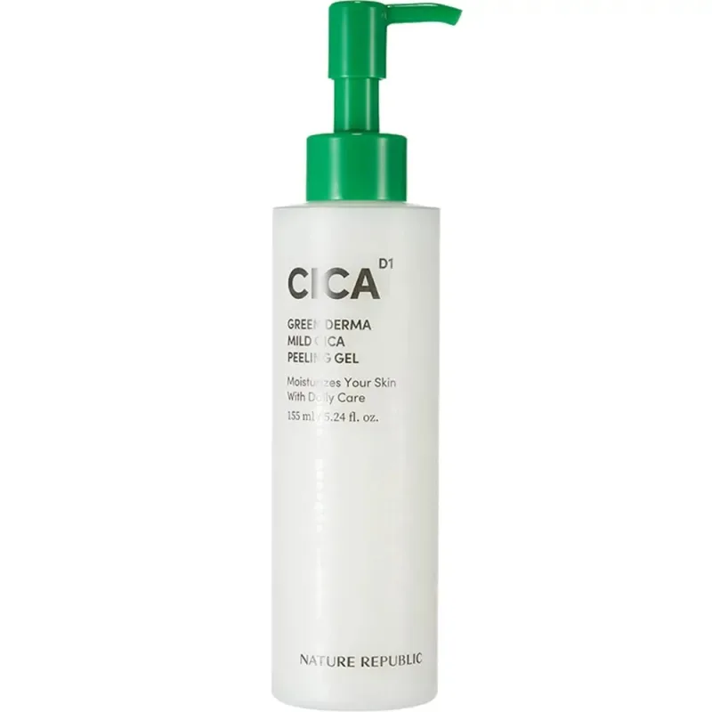 Gel exfoliant cu Centella Asiatica Green Derma, 155ml, Nature Republic — preț și oferte