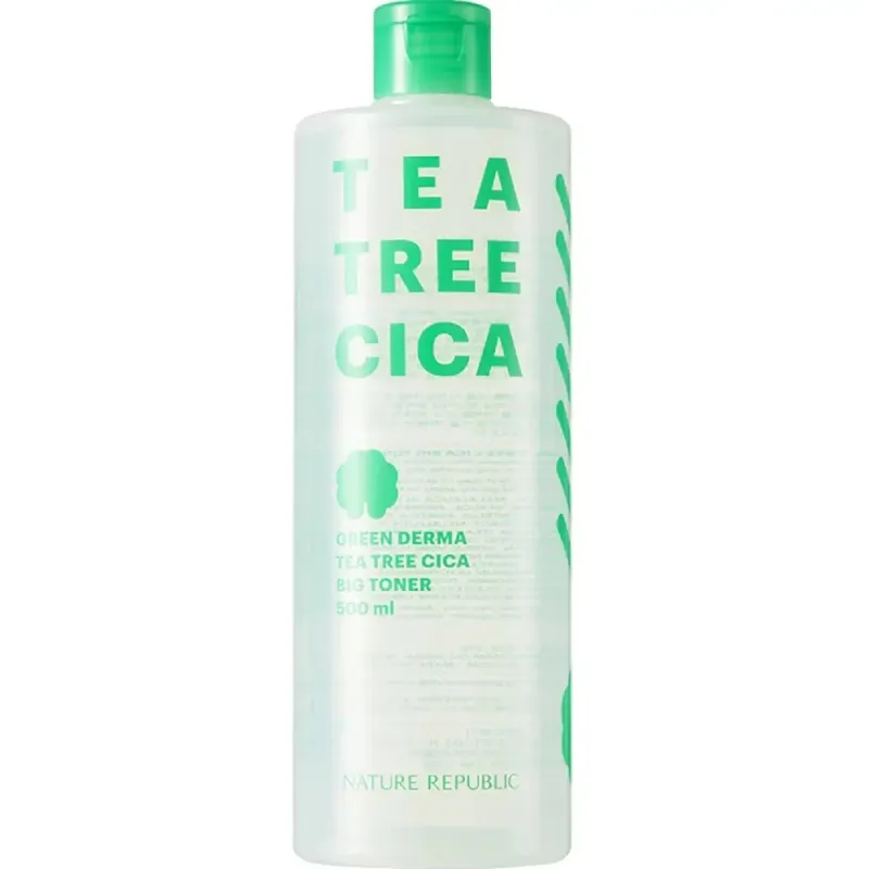 Toner calmant cu arbore de ceai Green Derma, 500ml, Nature Republic — preț și oferte