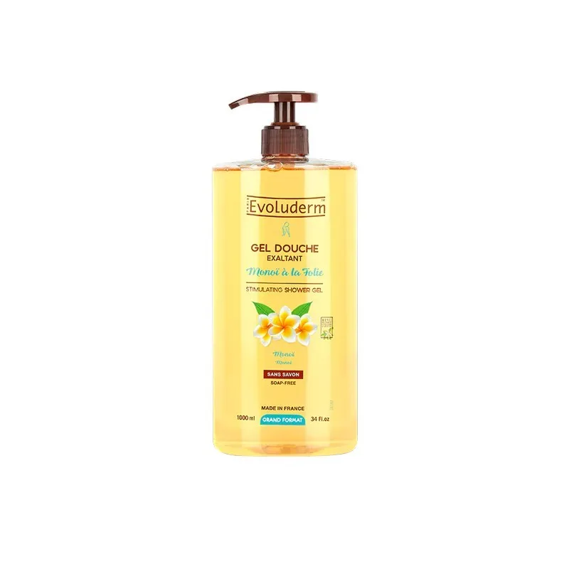 Gel de dus hidratant Monoï à la Folie, 1000ml, Evoluderm — preț și oferte