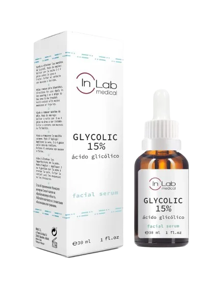 Ser pentru fata concentrat cu 15% acid glicolic, 30ml, InLab Medical — preț și oferte