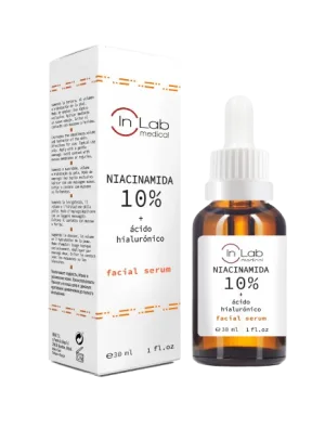 Ser pentru fata concentrat cu 10% niacinamida si acid hialuronic, 30ml, InLab Medical