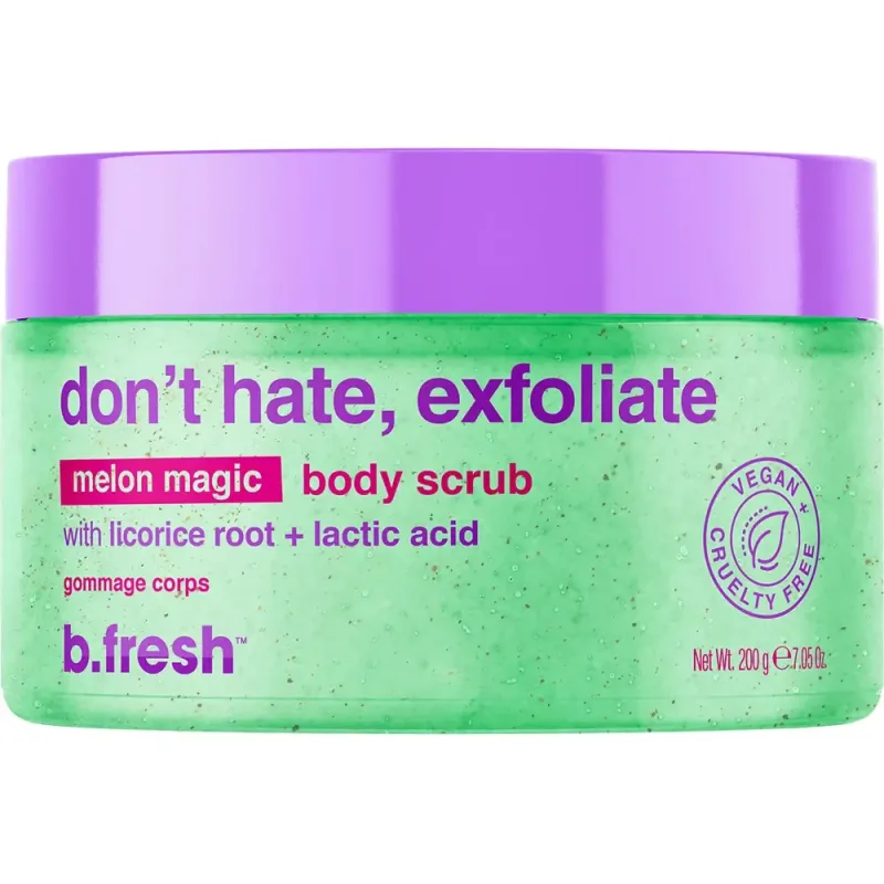 Scrub de corp exfoliant cu pepene Don't Hate Exfoliate Body, 200ml, B.fresh — preț și oferte