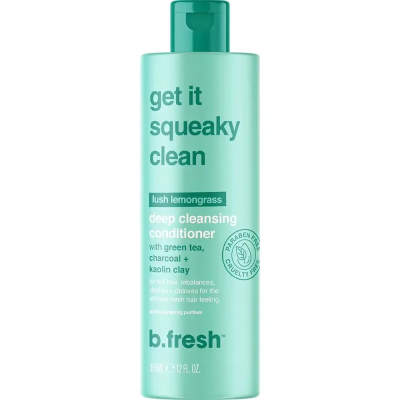 Balsam pentru par gras cu ceai verde si carbune activ Get It Squeaky Clean, 335ml, B.fresh — preț și oferte