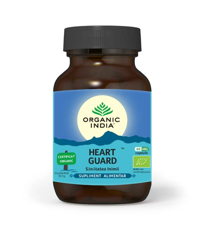 Sanatatea inimii Heart Guard, 60 capsule, Organic India — preț și oferte