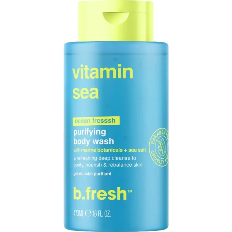 Gel de dus revigorant cu extracte marine Vitamin Sea, 473ml, B.fresh — preț și oferte