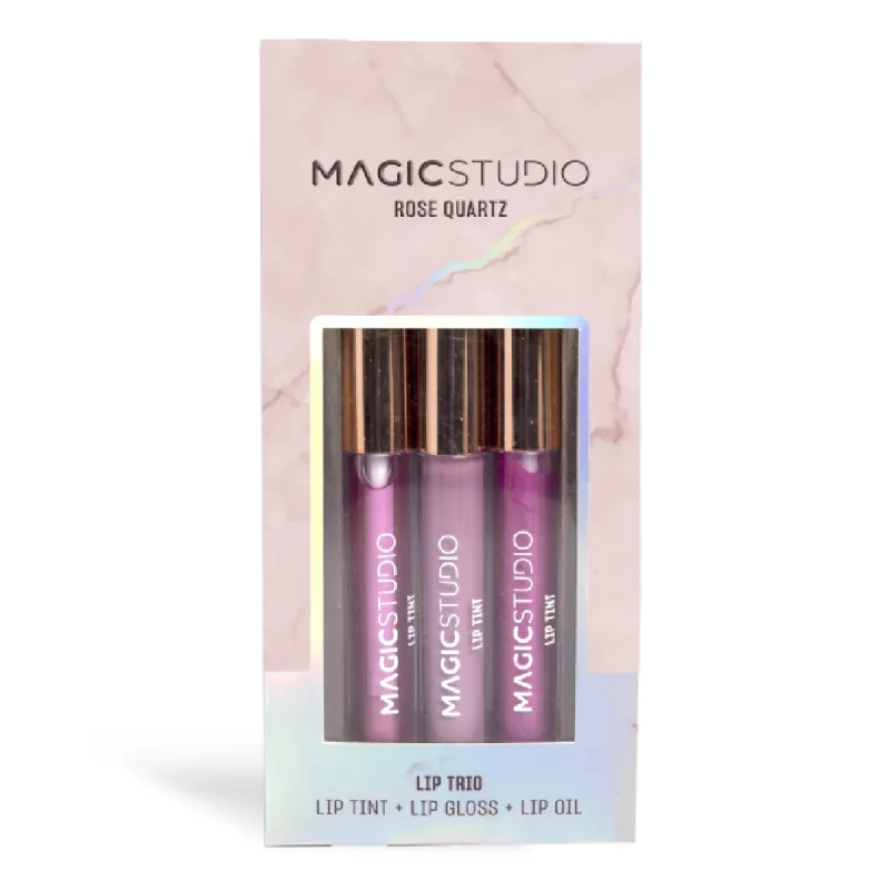 Set pentru buze Tint + Luciu + Ulei Rose Quartz Trio, 1 bucata, Magic Studio — preț și oferte