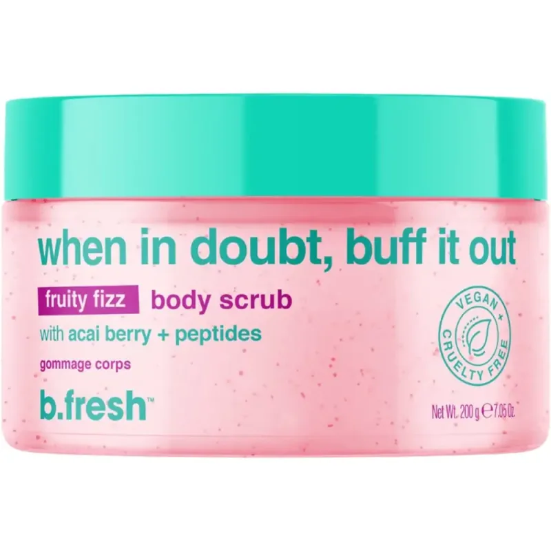 Scrub de corp cu peptide si fructe Smooth & Glow, 200ml, B.fresh — preț și oferte