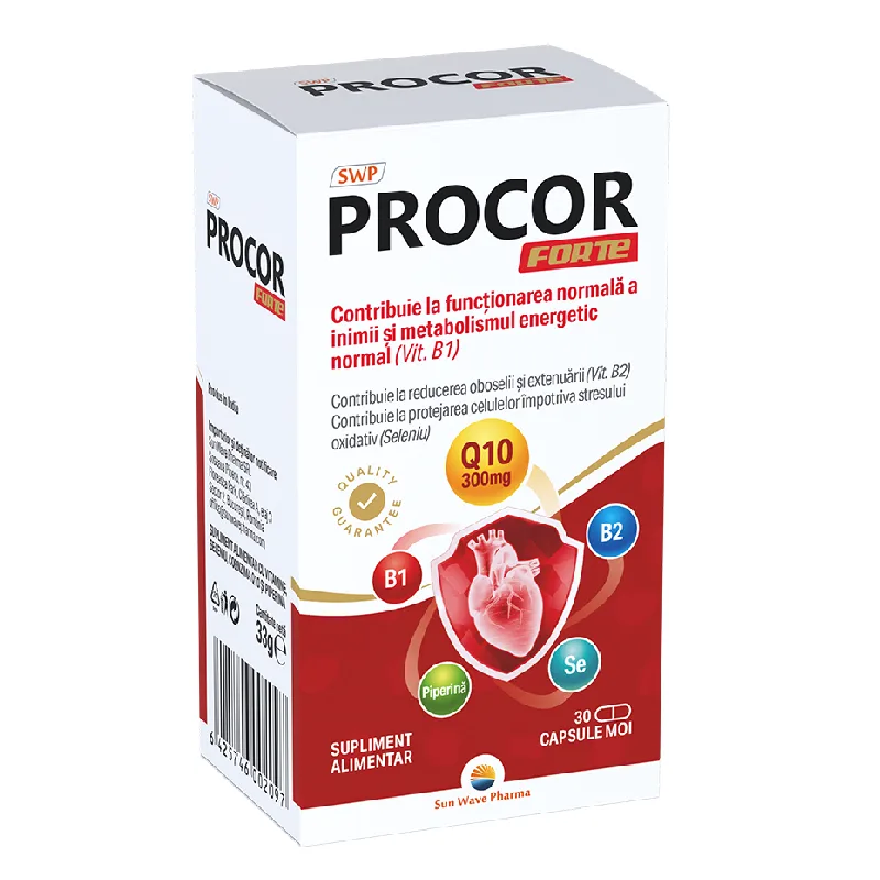 Procor Forte, 30 capsule, Sun Wave Pharma — preț și oferte