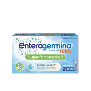 Enterogermina Forte suspensie orala, 10 flacoane, Sanofi