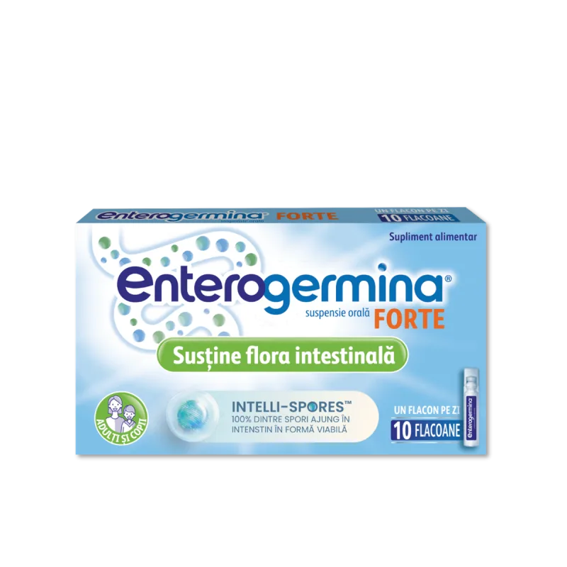Enterogermina Forte suspensie orala, 10 flacoane, Sanofi — preț și oferte