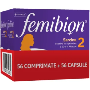 Pachet Femibion 2 Sarcina si Alaptare, 2x 28 comprimate + 28 capsule