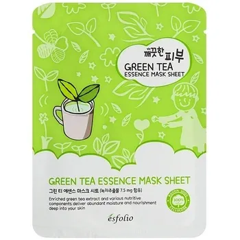 Masca de fata tip servetel cu extract de ceai verde Pure Skin, 25ml, Esfolio — preț și oferte