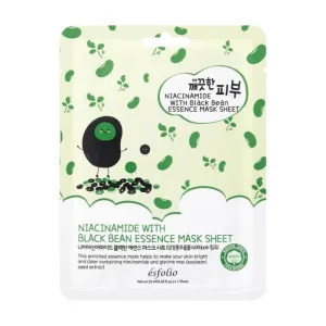 Masca pentru fata cu niacinamida si esenta de fasole neagra, 25ml, Esfolio
