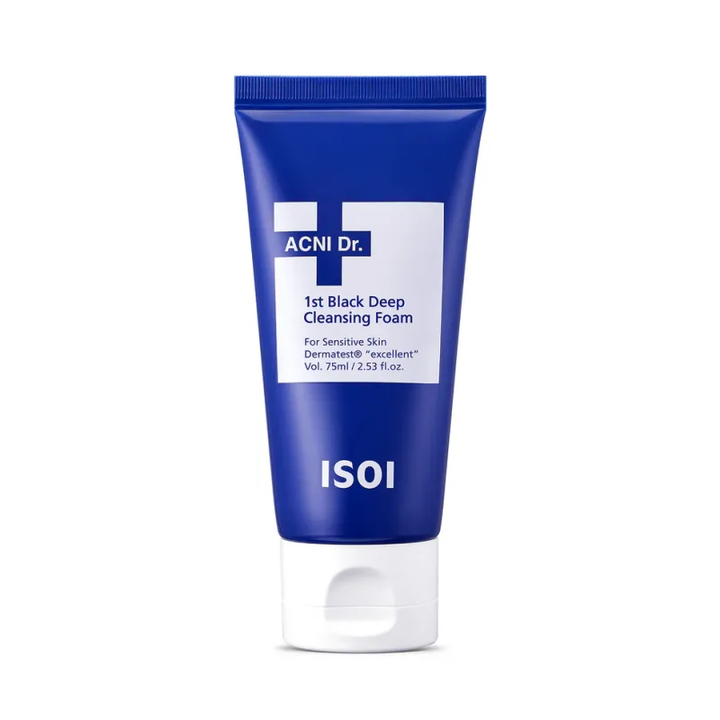 Spuma de curatare cu carbune Acni Dr. 1st Black, 75ml, Isoi — preț și oferte