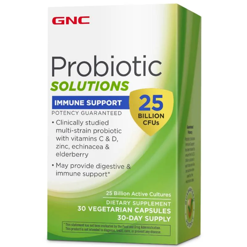 Probiotic solutions Immune Support 25 Billion CFUs, 30 capsule, GNC — preț și oferte
