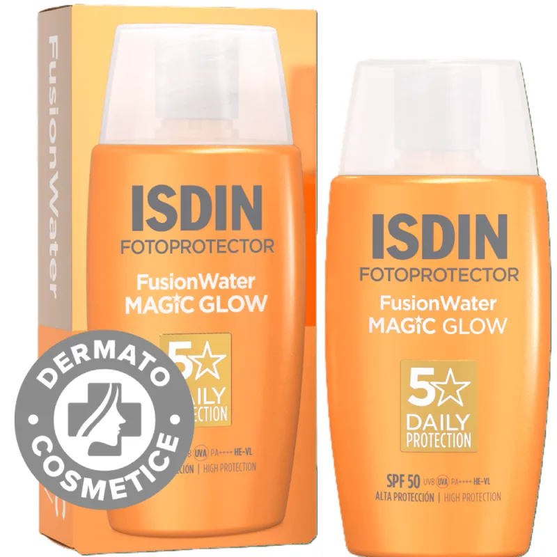Fotoprotector Fusion Water Magic Glow SPF50, 50ml, Isdin Isdinceutics De — preț și oferte