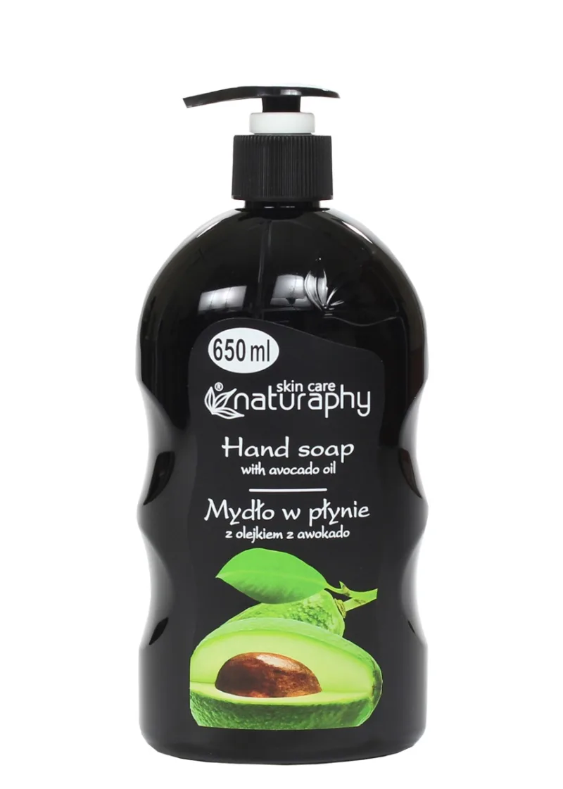 Sapun lichid Black cu Ulei de Avocado, 650ml, Naturaphy — preț și oferte