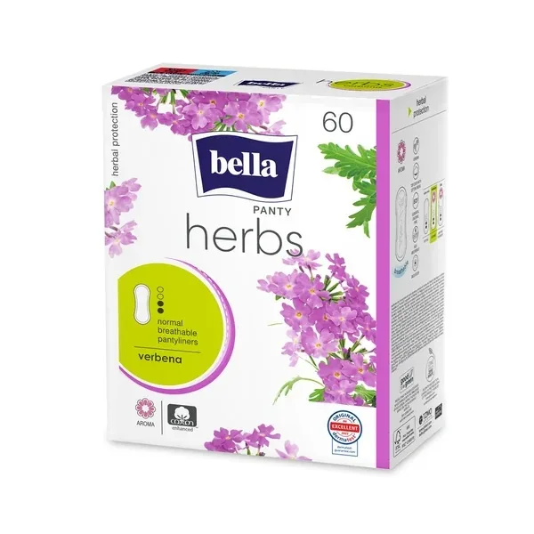 Absorbante zilnice Herbs Panty Verbina, 60 bucati, Bella — preț și oferte