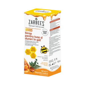Sirop pentru tuse si dureri in gat, 150ml, Zarbee's