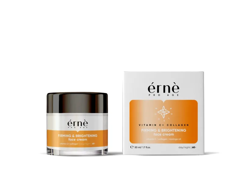 Crema tonifianta si iluminanta zi/noapte pentru fata cu Vitamina C si Colagen 60+, 50ml, Erne — preț și oferte
