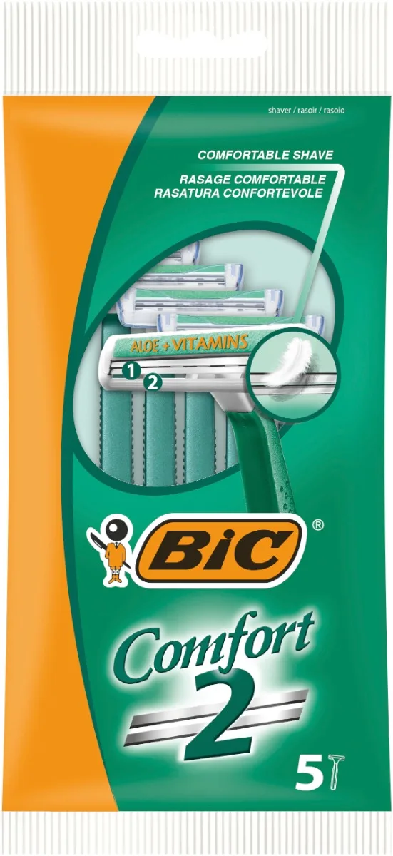 Pachet Aparat de ras Comfort 2, 5 bucati, BIC — preț și oferte