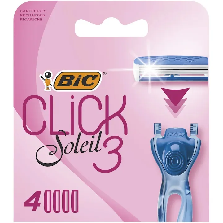 Rezerve aparat de ras Soleil Click, 4 bucati, BIC — preț și oferte