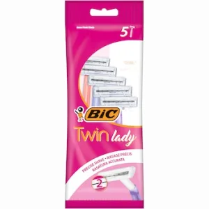 Pachet Aparat de ras Twin Lady, 5 bucati, BIC