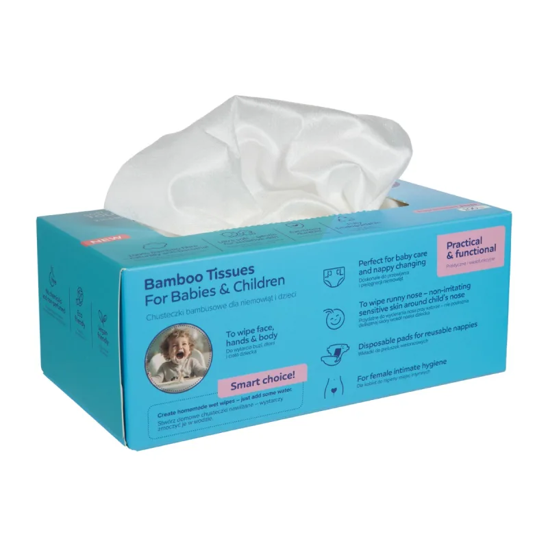 Servetele uscate din bambus pentru bebelusi si copii 1/658, 100 bucati, Canpol babies — preț și oferte