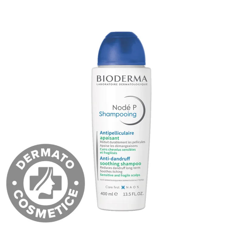 Sampon calmant anti‑matreata pentru scalp sensibil Node P, 400ml, Bioderma — preț și oferte