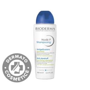 Sampon purificator anti-matreata pentru par cu tendinta de ingrasare Node P, 400ml, Bioderma
