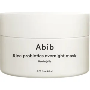 Masca gel de noapte pentru fata cu orez si probiotice, 80ml, Abib