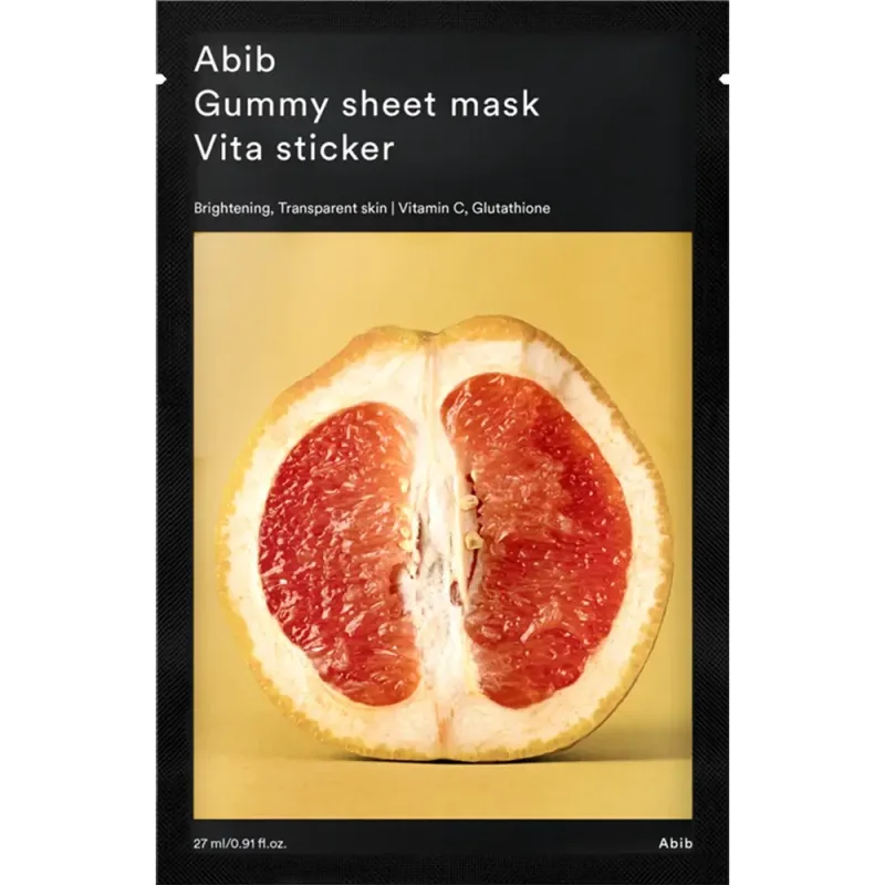 Masca de fata tip servetel cu efect iluminator Vita Sticker, 27ml, Abib — preț și oferte