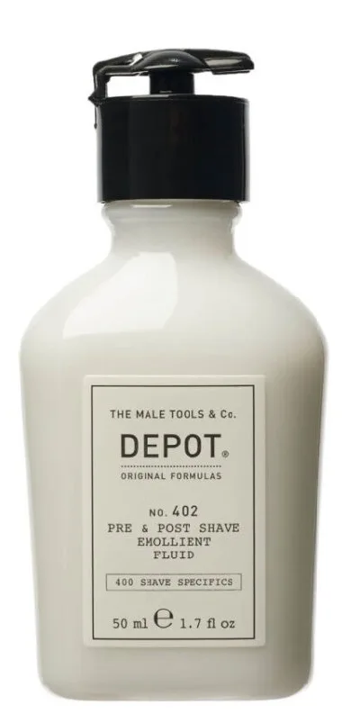 Fluid emolient inainte si dupa barbierit 402, 50ml, Depot — preț și oferte