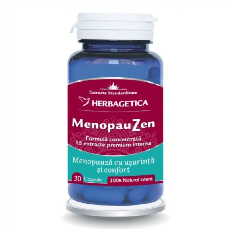MenopauZen, 30 capsule, Herbagetica — preț și oferte
