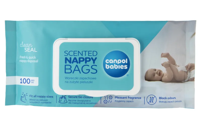 Saci parfumati pentru scutece uzate 70/003, 100 bucati, Canpol babies — preț și oferte