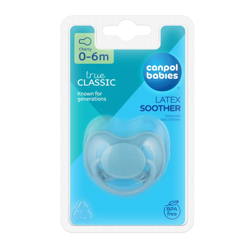 Suzeta din latex rotunda pentru 0 - 6 luni 23/223_BLU, 1 bucata, Canpol babaies CANPOL BABIES — preț și oferte