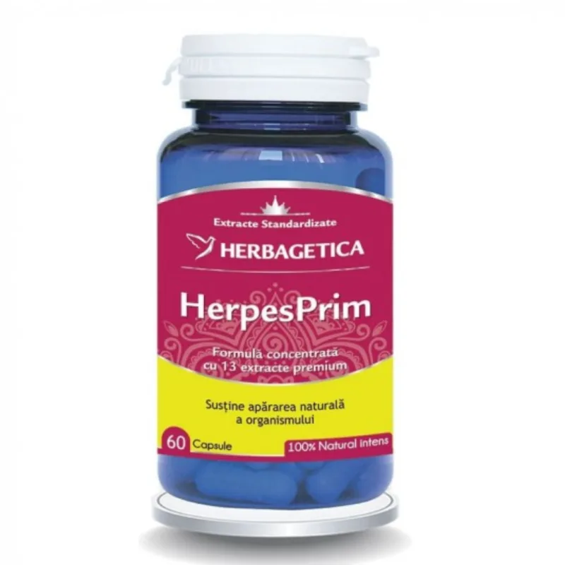 HerpesPrim 60 capsule, Herbagetica — preț și oferte