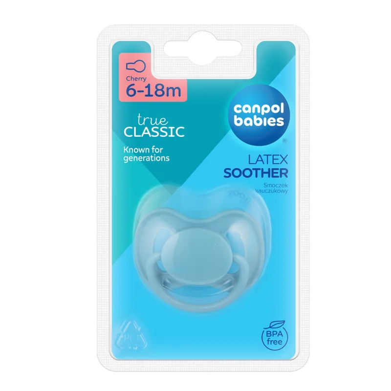 Suzeta din latex rotunda pentru 6 - 18 luni 23/224_BLU, 1 bucata, Canpol babies — preț și oferte