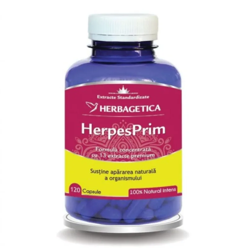 HerpesPrim 120 capsule, Herbagetica — preț și oferte