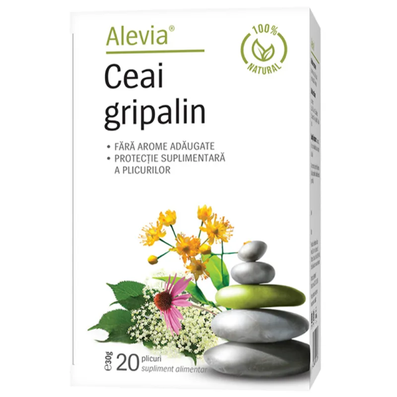 Ceai Gripalin, 20 plicuri, Alevia — preț și oferte