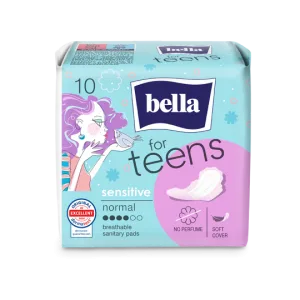 Absorbante igienice Teens Sensitive, 10 bucati, Bella