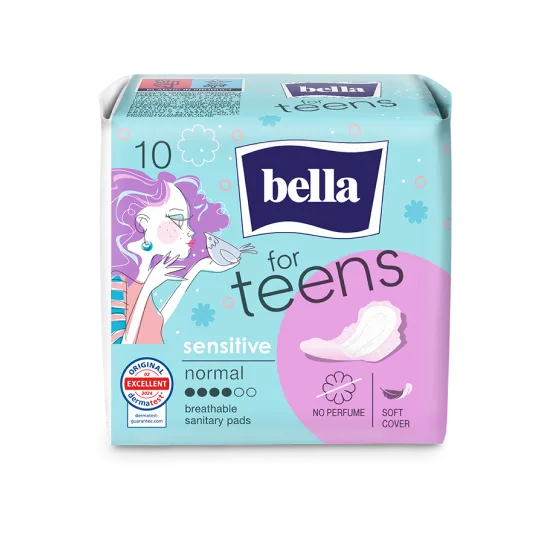 Absorbante igienice Teens Sensitive, 10 bucati, Bella — preț și oferte