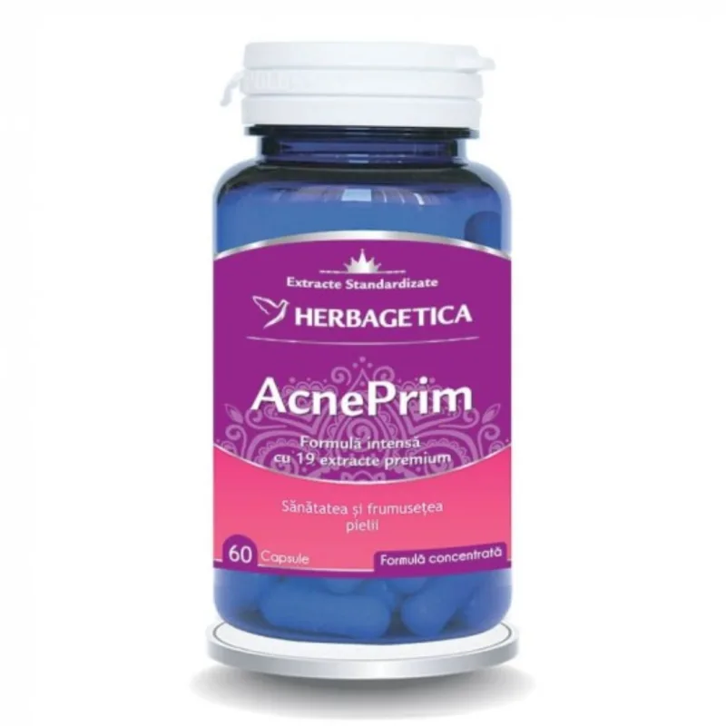 AcnePrim, 60 capsule, Herbagetica — preț și oferte