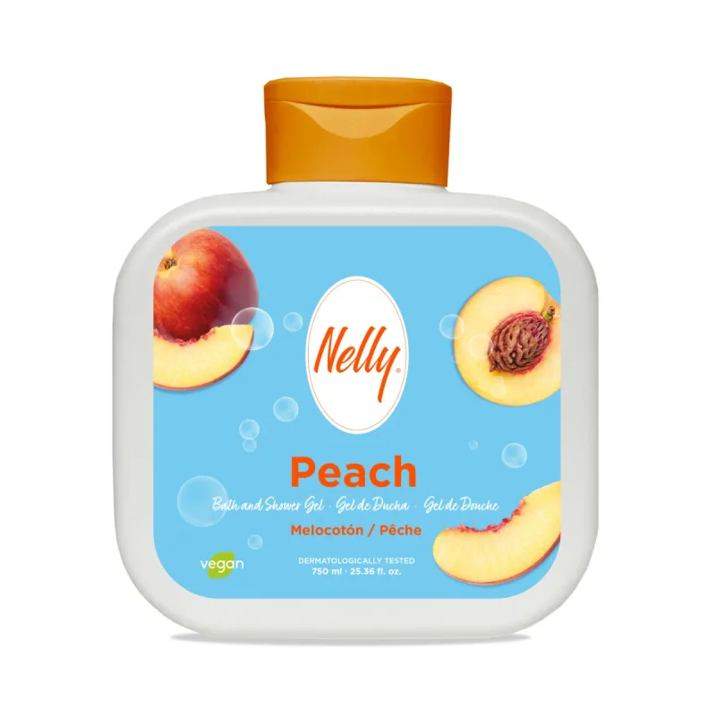 Gel de dus cu aroma de piersici, 750ml, Nelly — preț și oferte