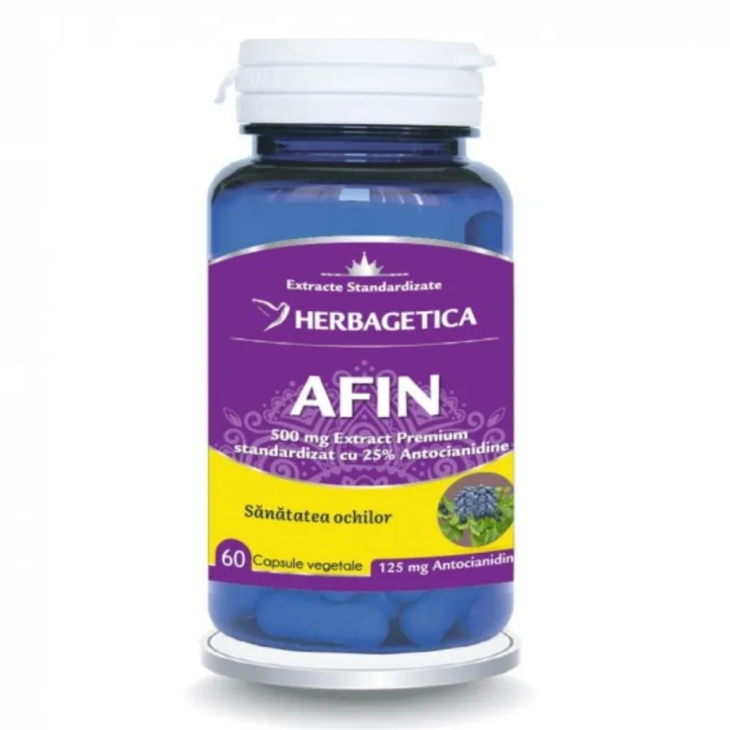 Afin, 60 capsule, Herbagetica — preț și oferte