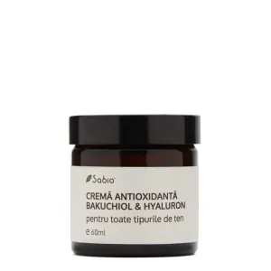 Crema de fata antioxidanta cu Bakuchiol si Hyaluron, 60ml, Sabio